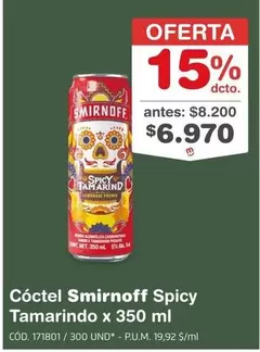 Smirnoff - Spicy Tamarindo x 350 ml