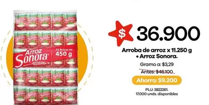 Sonora - Arroba De Arroz