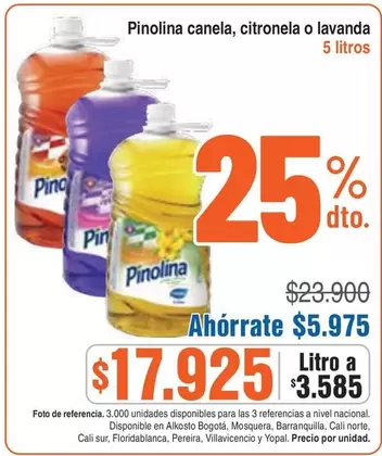 Pinolina - canela, citronela o lavanda