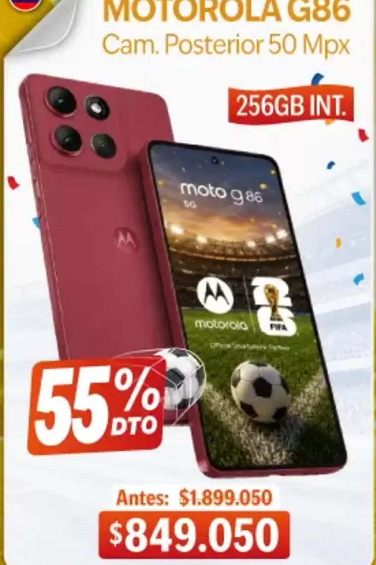 Motorola - G86 Cam. Posterior 50 Mpx
