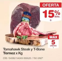 Ternez - Tomahawk Steak y T-Bone x Kg