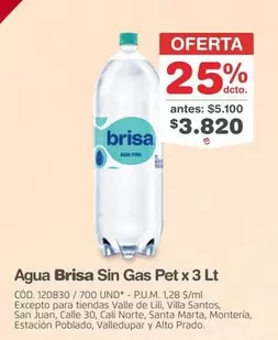 brisa - Agua Brisa Sin Gas Pet x 3 Lt