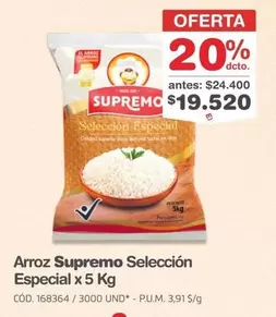 Supremo - Arroz Seleccion Especial x 5 Kg