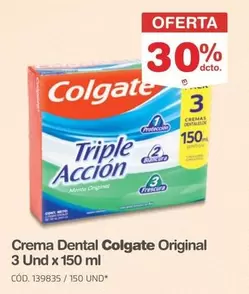 Colgate - Crema Dental Triple Accion 3 Und x 150 ml