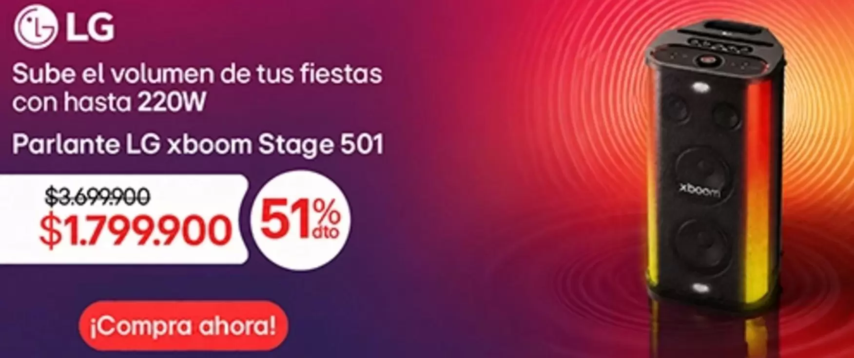 LG - Parlante xboom Stage 501