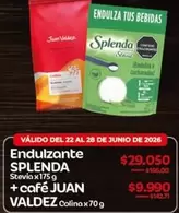 Splenda - Endulzante SPLENDA + cafe JUAN VALDEZ