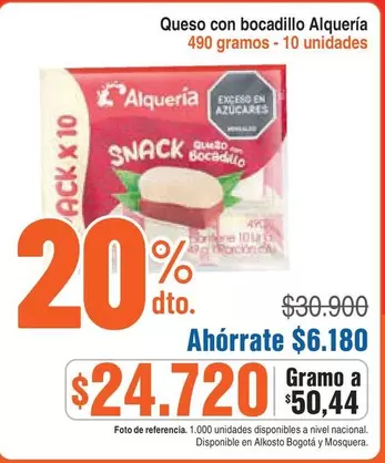 Alquería - Queso con bocadillo