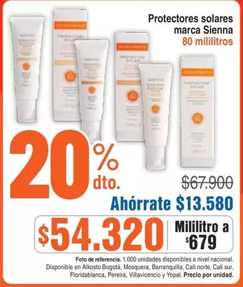 Sienna - Protectores solares