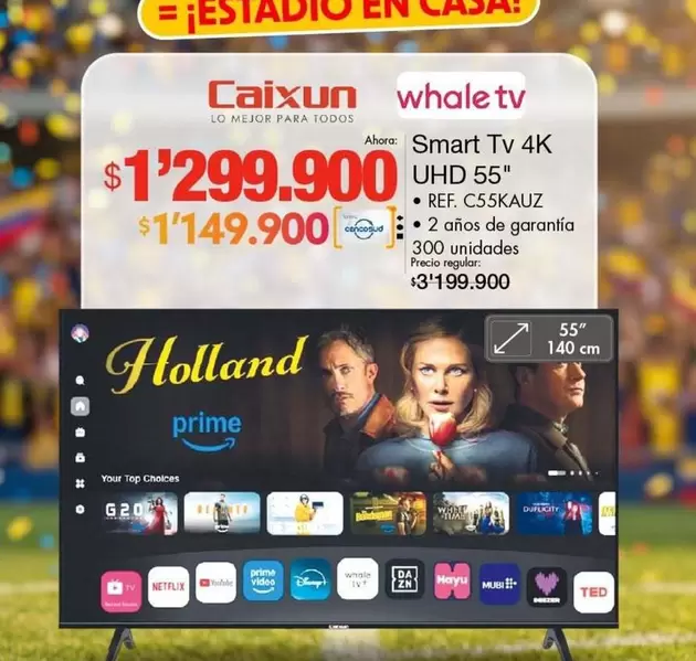 Smart -  Tv 4K UHD 55" Ref. C55KAUZ