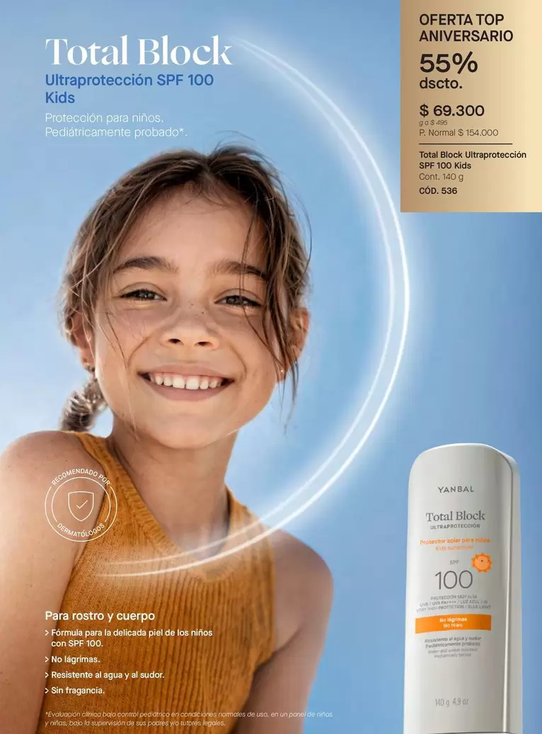 Vichy - Total Block Ultralprotección SPF 100 Kids