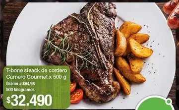 Carnero Gourmet - T-Bone Steack De Cordero 