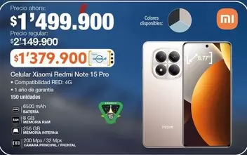Xiaomi - Celular Redmi Note 15 Pro