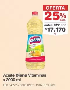 Diana - Aceite Vitaminas