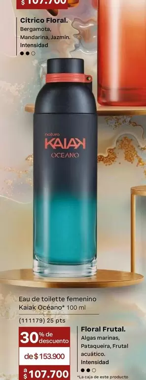Natura - Eau de toilette femenino Kaiak Océano 100 ml
