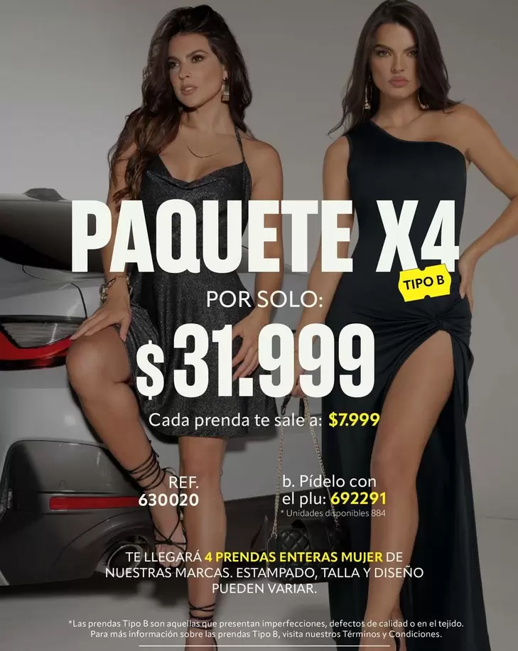 PAQUETE X4