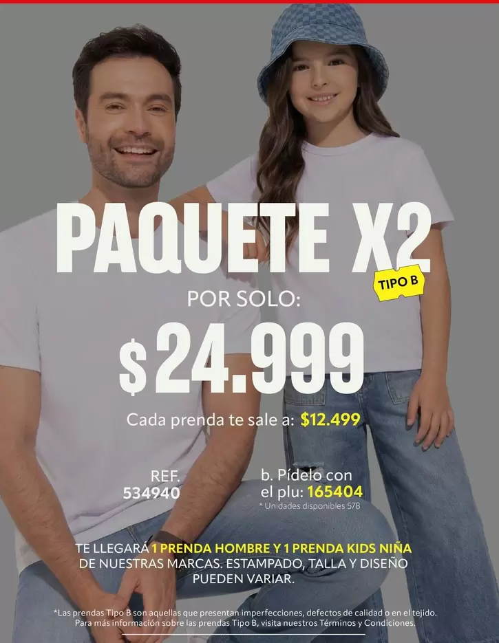 PAQUETE X2