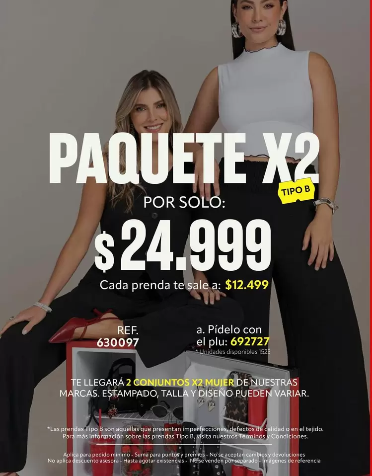 PAQUETE X2