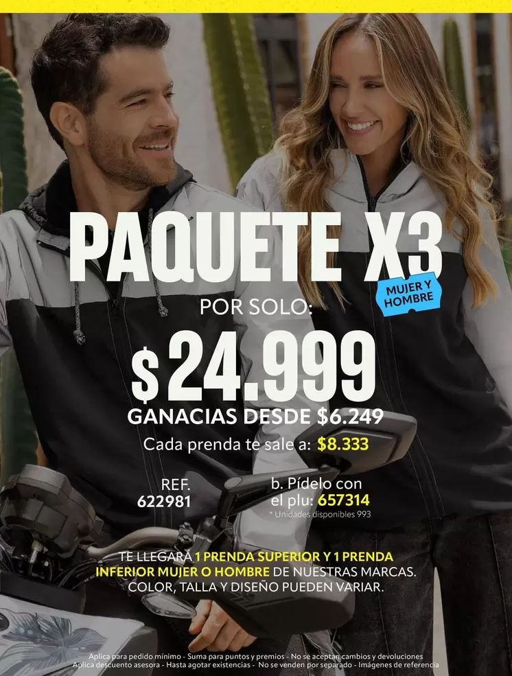 PAQUETE X3