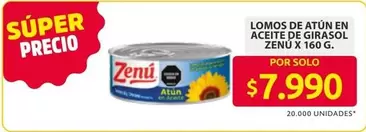 Zenú - Lomos de atún en aceite de girasol