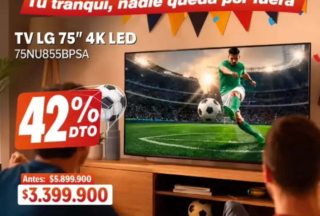 LG - TV 75" 4K LED 75NU855BPSA