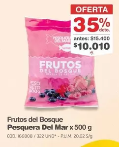 Pesquera del Mar - Frutos del Bosque x 500 g