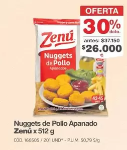 Zenú - Nuggets de Pollo Apanado