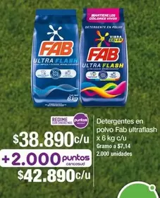 Fab - Detergentes En Polvo Ultra Flash