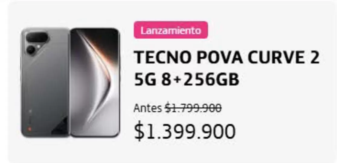 POVA CURVE 2 5G 8+256GB