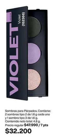 Avon - Violet Sombras para Párpados