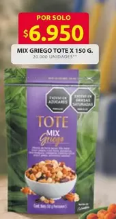Tote - MIX GRIEGO TOTE X 150 G.