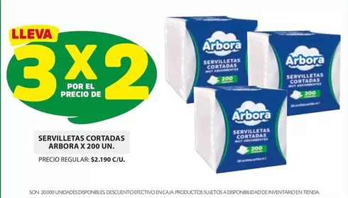 SERVILLETAS CORTADAS