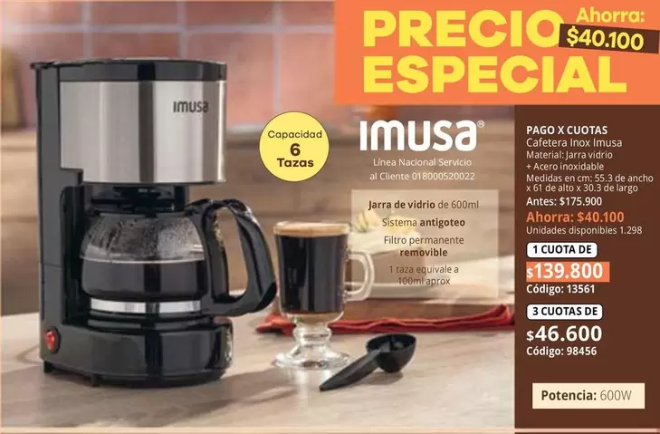 Imusa - Cafetera
