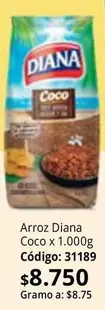 Diana - Arroz Coco x 1.000g Código: 31189