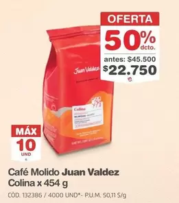 Juan Valdez Café - Café Molido Colina x 454 g