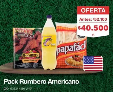 Bucanero - Pack Rumbero Americano COD. 172227 / 150 UND
