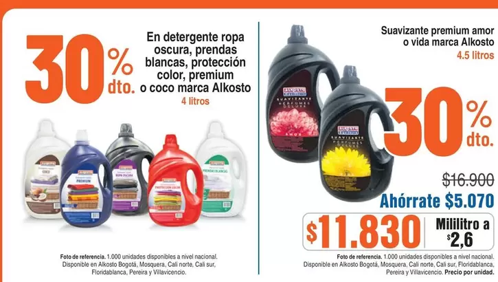 Alkosto - Detergente ropa oscura, prendas blancas