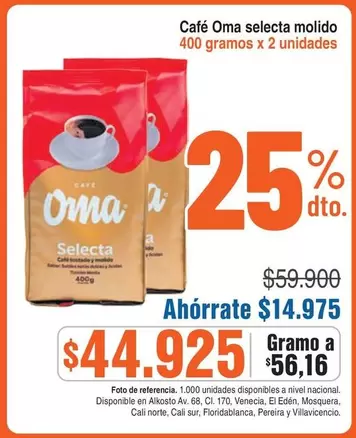 Oma - Café molido