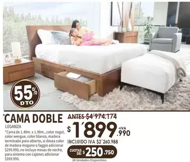 Sistema - CAMA DOBLE LEGANZA