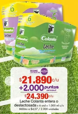 Colanta - Leche entera o deslactosada