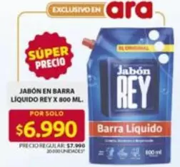 Rey - Jabón en Barra Líquido
