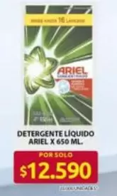 Ariel - DETERGENTE LÍQUIDO X 650 ML.