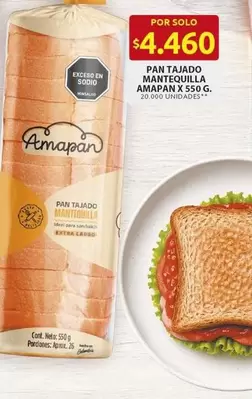 PAN TAJADO MANTEQUILLA