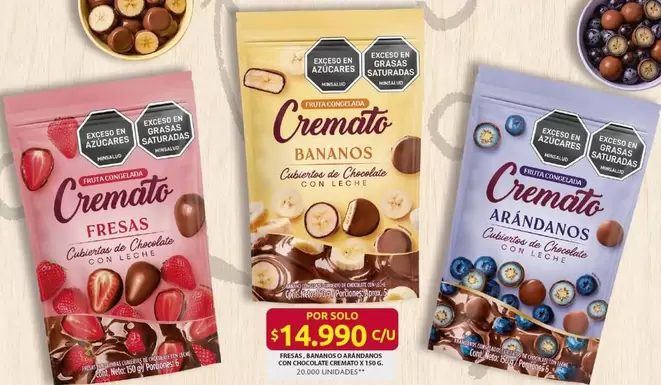 Cremato - Cubiertos de Chocolate con Leche