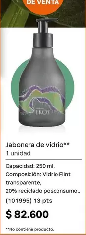 Eros - Jabonera de vidrio 1 unidad