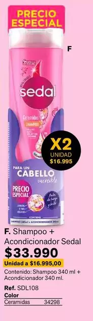 Sedal - Shampoo + Acondicionador