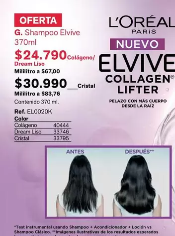 Elvive - G. Shampoo  370ml
