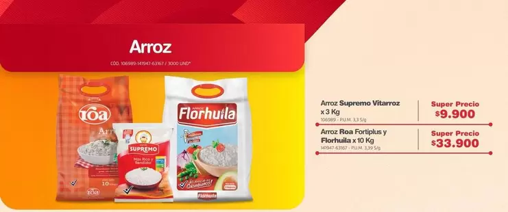 Florhuila - Arroz