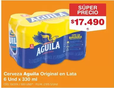 Águila - Cerveza Original en Lata