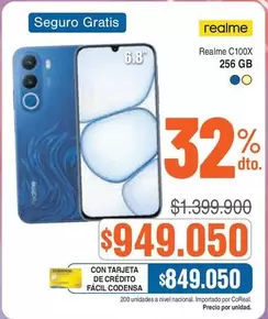 Nacional - Realme C100X 256 GB