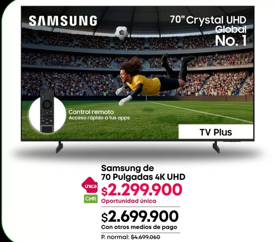Samsung - 70" Crystal UHD